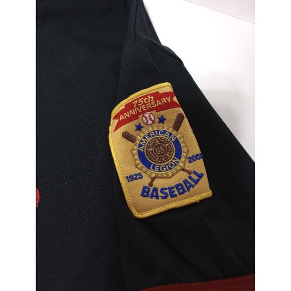 Cliff Keen  Athletic Red Wave #25 Button Up Jersey Size Large 75 American Legion - Picture 6 of 6